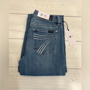 7 For All Mankind Dojo Original Jeans Women Flare Leg Trouser NWT Size 28 7FAMK